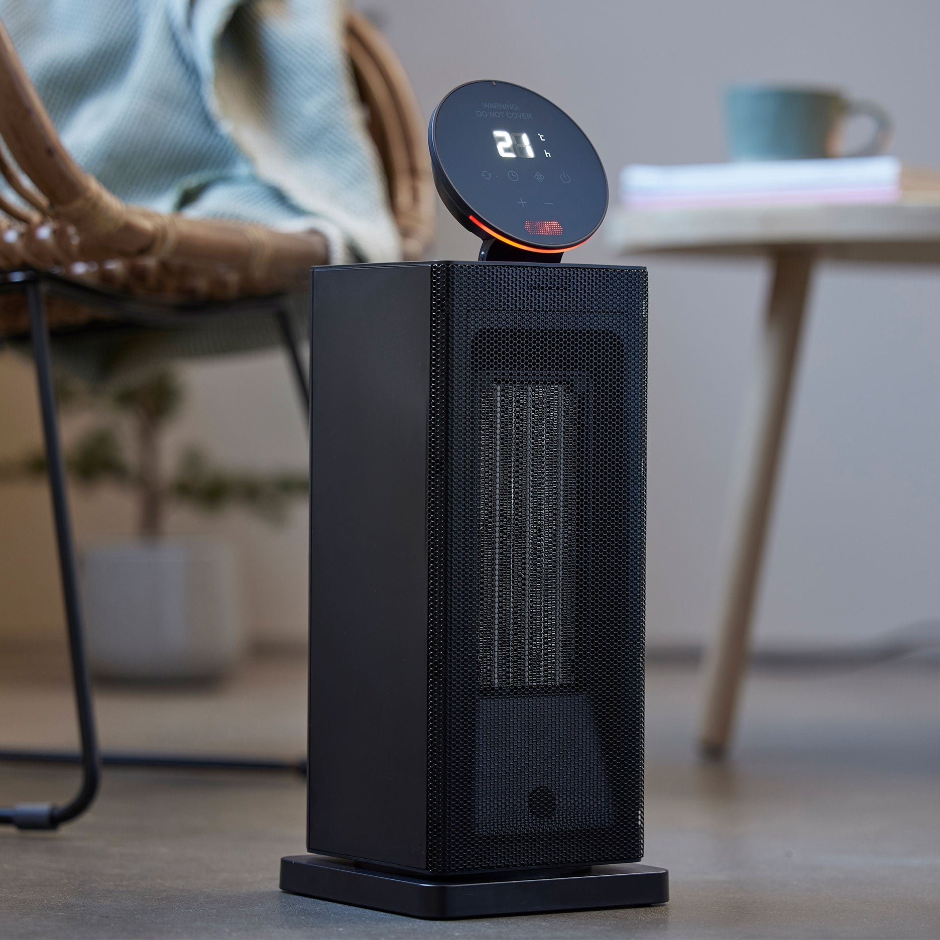 Varmeblæser 2000 watt sort